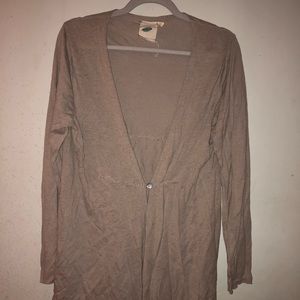 Lightweight cardigan  khaki color size XL